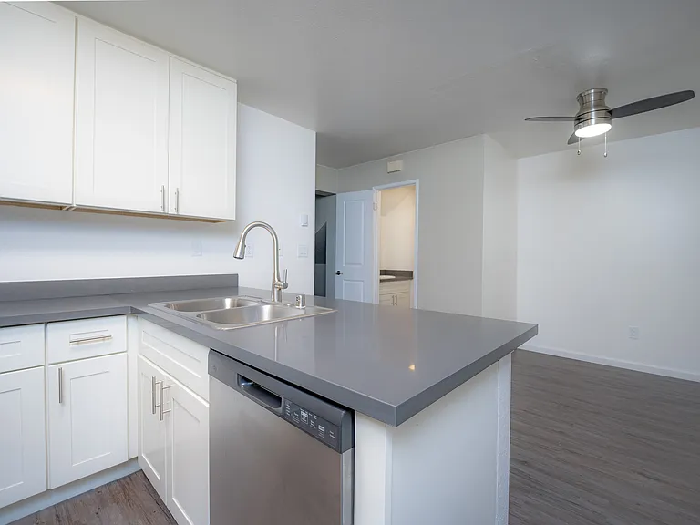 Experience contemporary living with this stylish, open kitchen design.