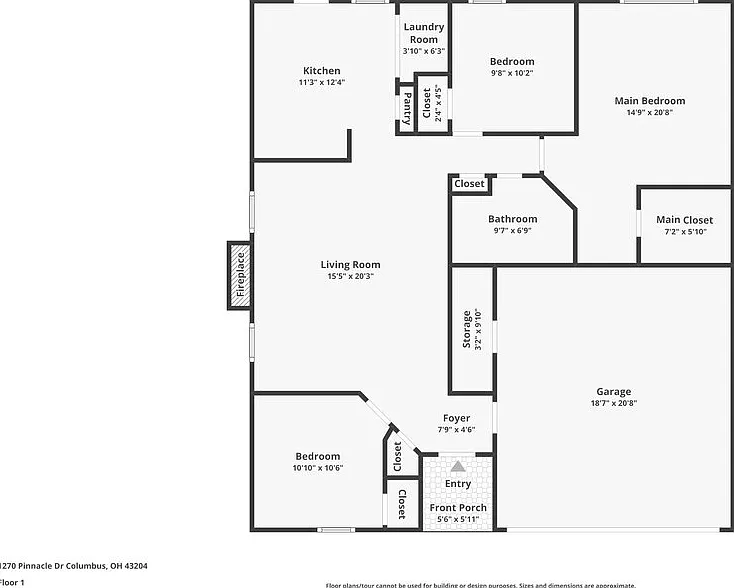 3 bed, 1.0 bath, 1186 sqft, $2,015 — Photo 2