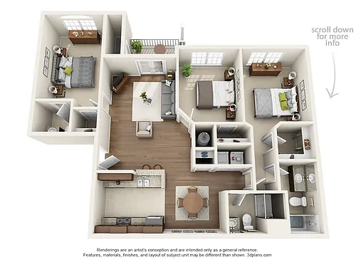 Floor plan Three bedroom
