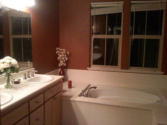 Master bath with double sinks