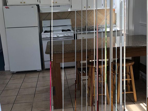 Kitchen with tile floor