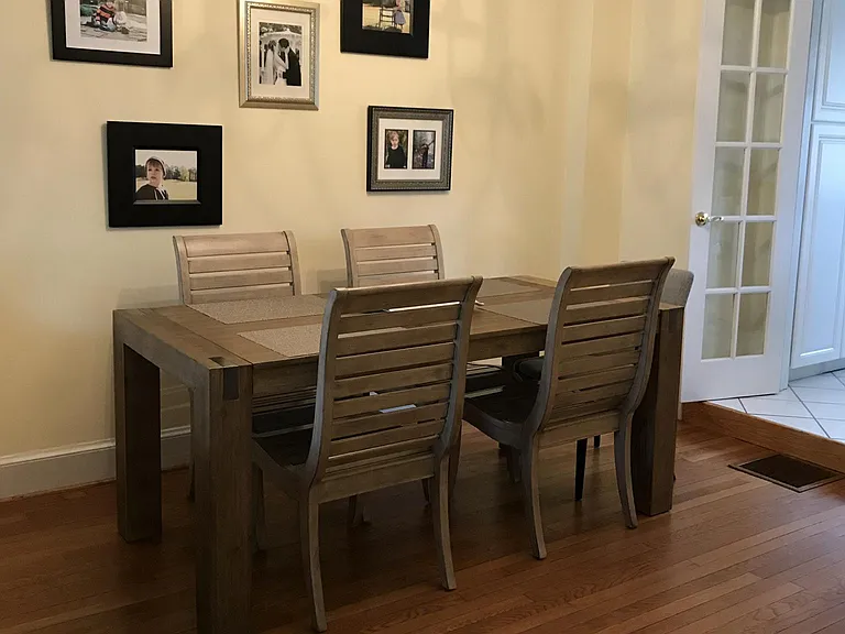 DIning Room, french doors to kitchen