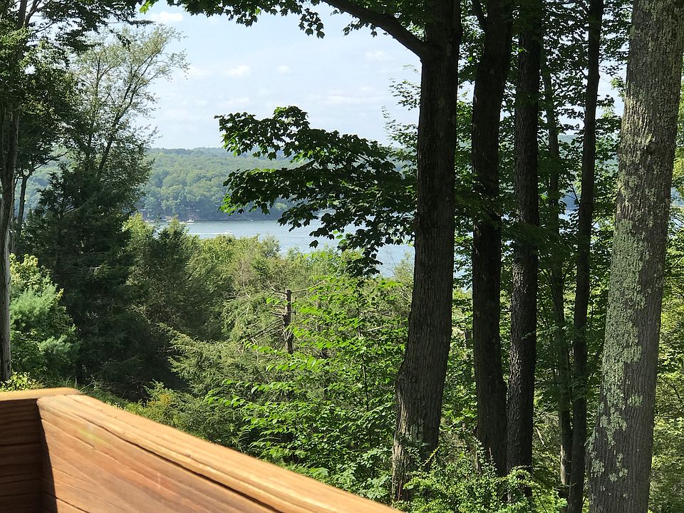 View of lake from back deck