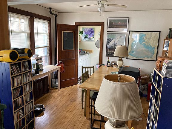 Dining room looking into kitchen
