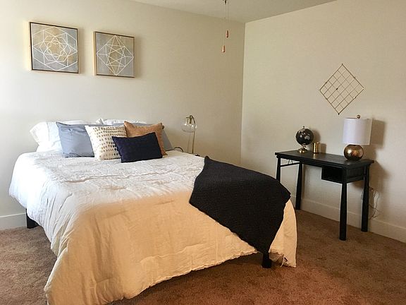 Large bedrooms with private bathrooms and walk-in closets