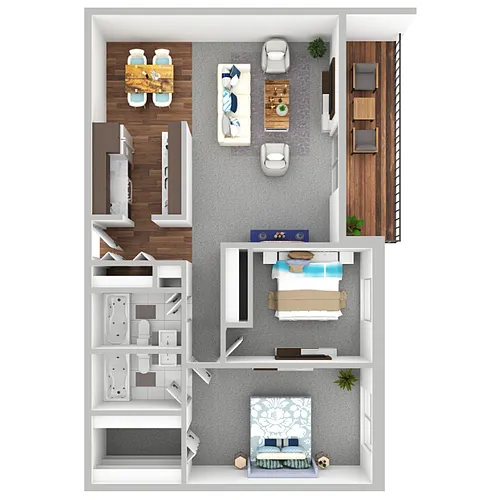 Floor plan Two Bedroom