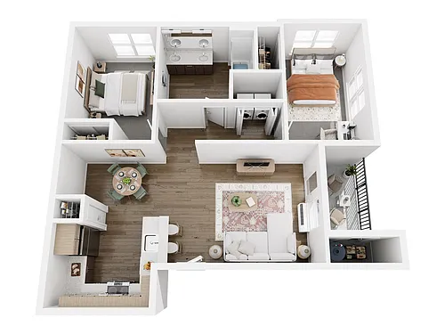 Floor plan 2x1A