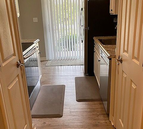 Kitchen has 2 pantry closets