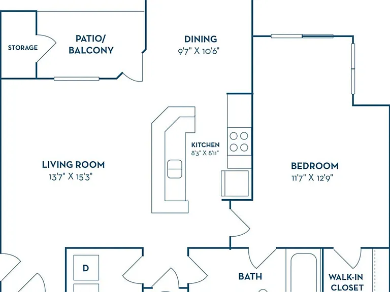 1 Bedroom | 1 Bath | 872 SF 1 Bedroom | 1 Bath | 872 SF