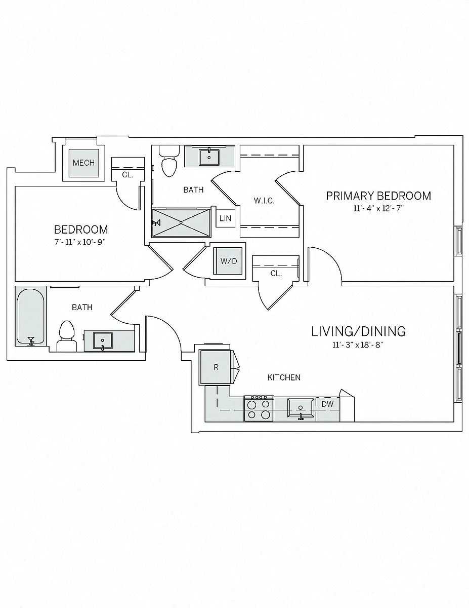 Floor plan B01W