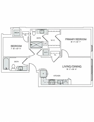Floor plan B01W
