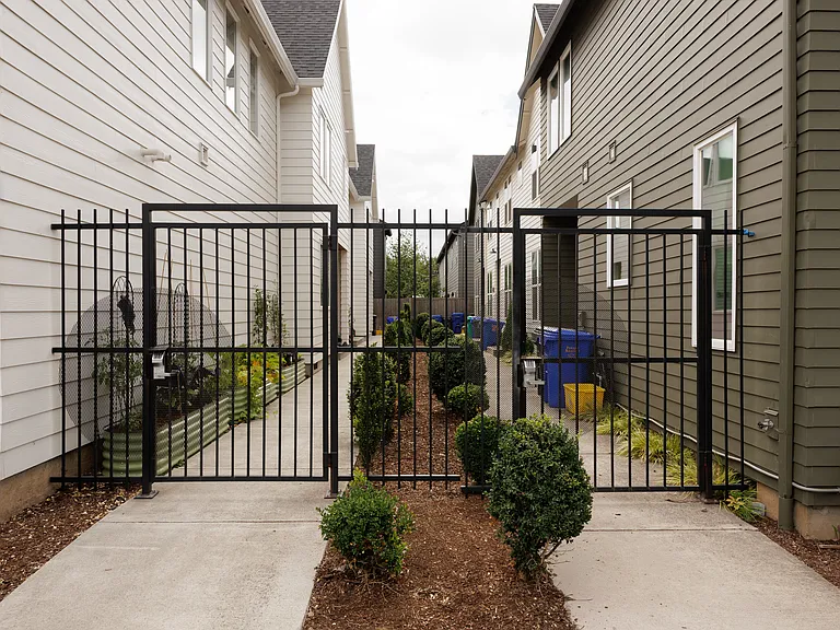 Gated community with keypad access