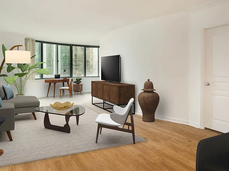 Living Room with Hard Surface Flooring
