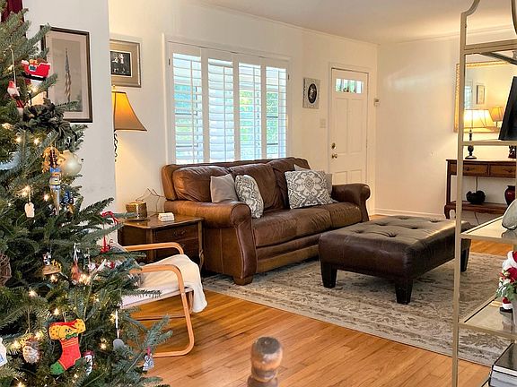 Living room from dining area (Christmas tree is in dining table space)