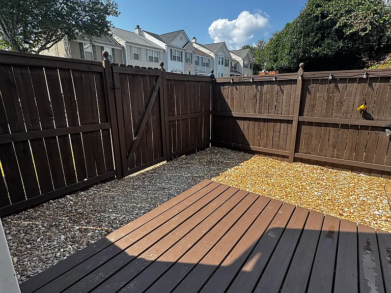 Enjoy an outdoor patio with a private fenced yard