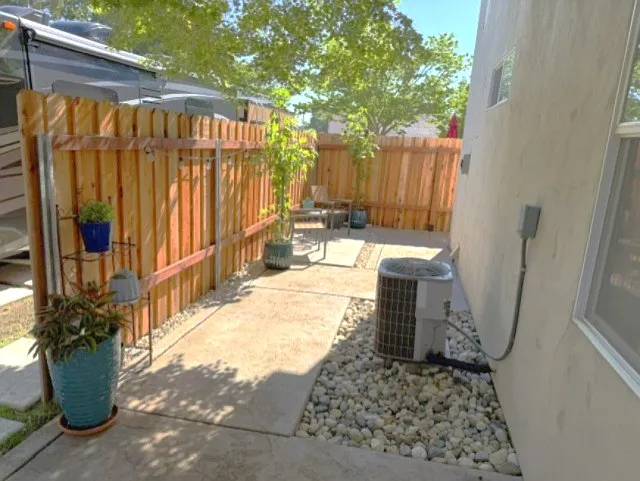Private outdoor patio
