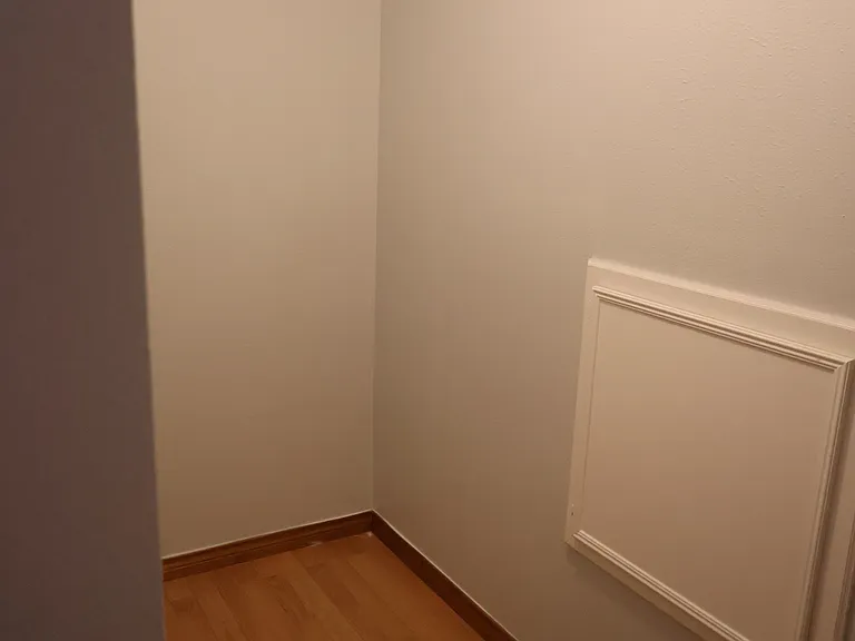 Extra storage off the upstairs hallway. Complete with entry to attic.