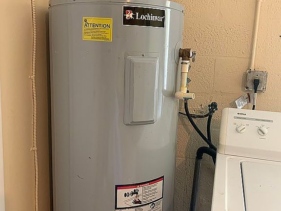 New water heater. 