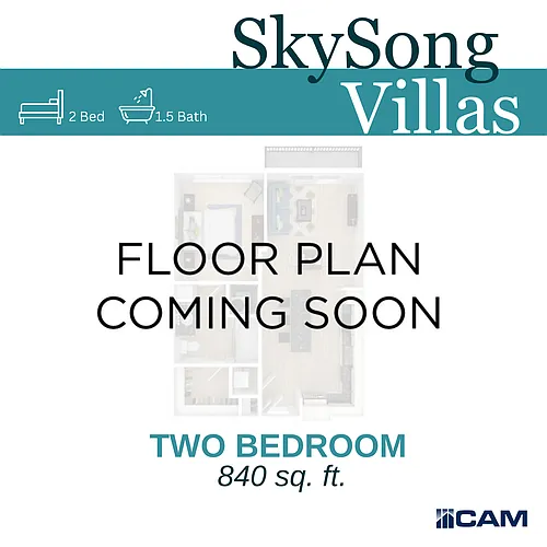 Floor plan 2 Bedrooms, 1.5 Bath