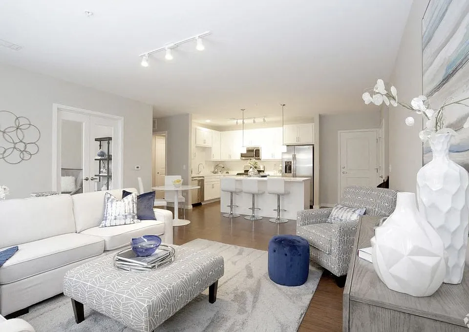 Living Room - 1 Bedroom + Den (Unit B)