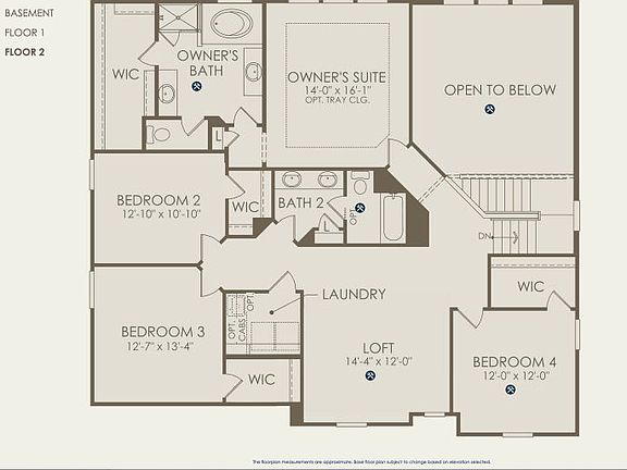 Willwood Floor Plan, Quick Move-In Home, Floor 2