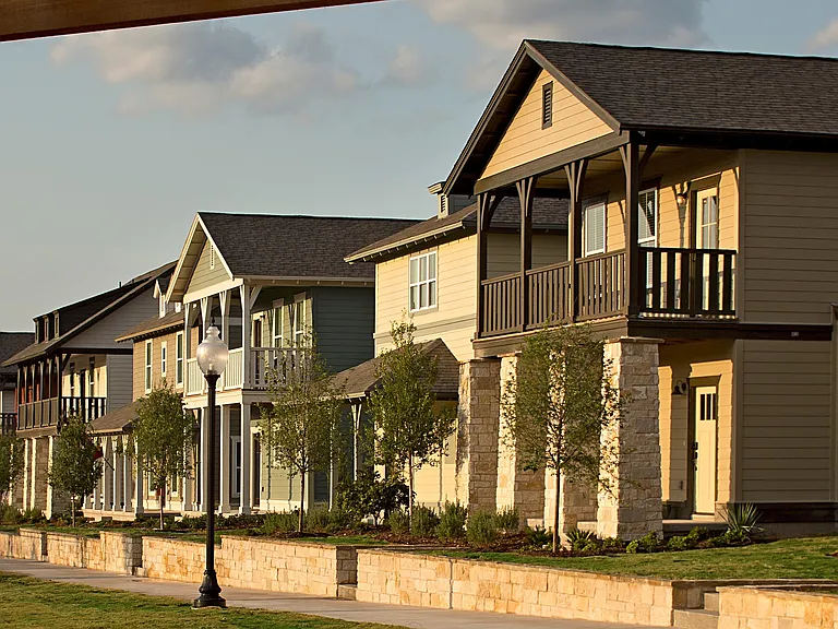 Explore these inviting suburban homes, perfect for community living.