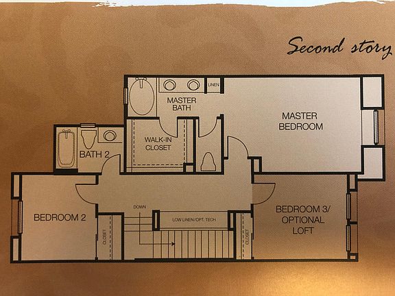 Floor plan, upstairs