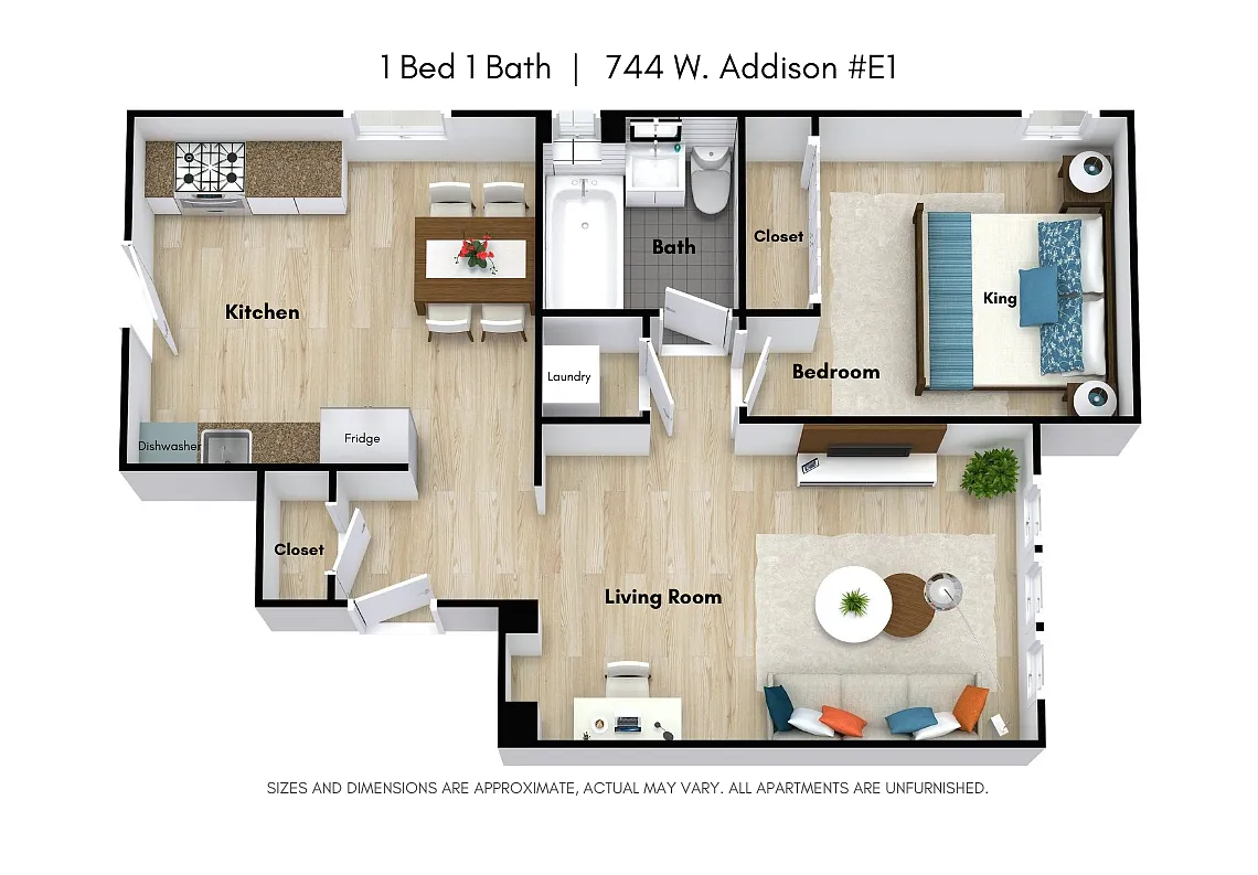 Floor plan One Bedroom