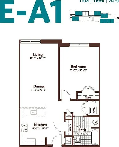 E-A1 floor plan Osprey Cove