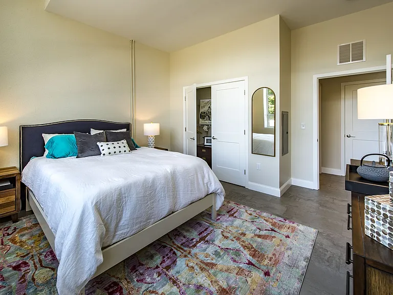 Bedroom With Wooden Flooring