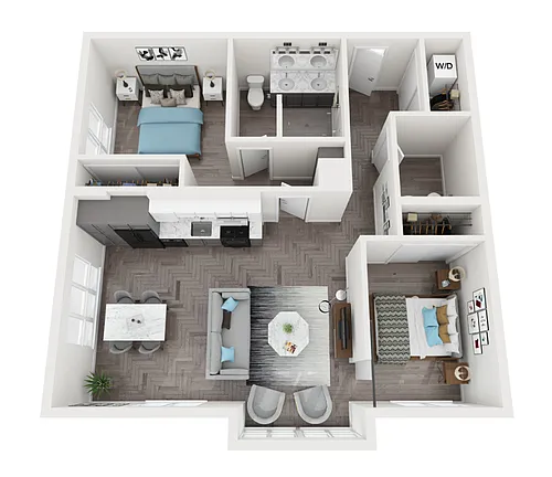 Floor plan 2X15