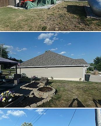 West side patio and fire pit