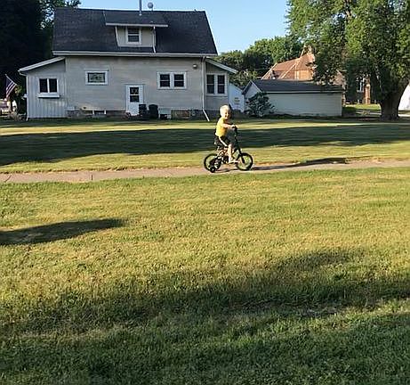 Yard and north side of home