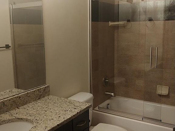 2nd bathroom with new Kohler shower sliding door.
