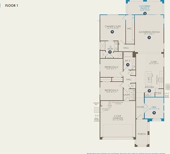 Hewitt Floor Plan, Quick Move-In Home, Floor 1