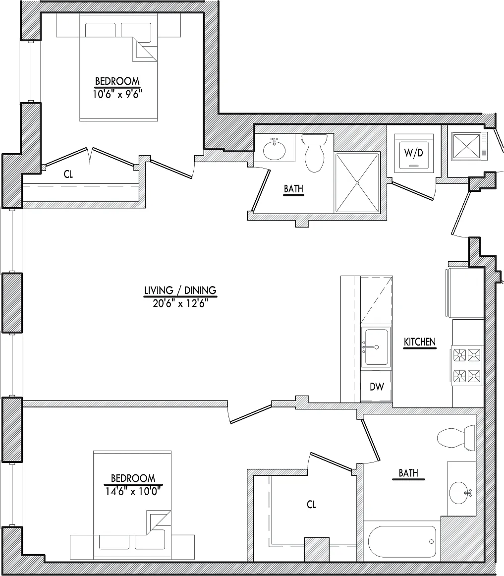 Floor plan B6-1