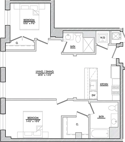 Floor plan B6-1
