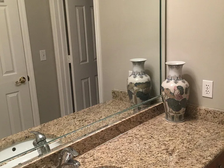 Guest bath also includes walk in shower