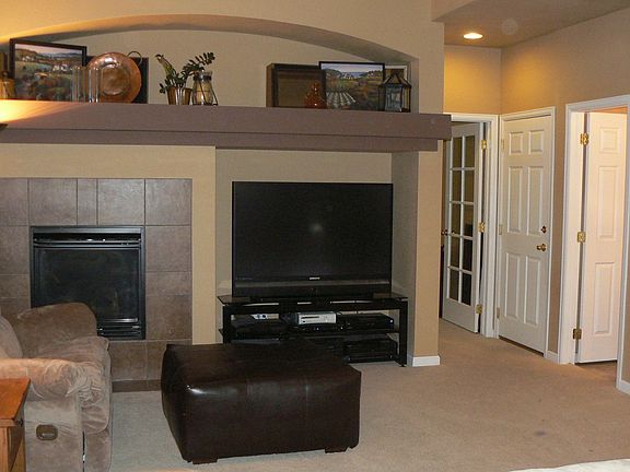 Built in entertainment center in family room