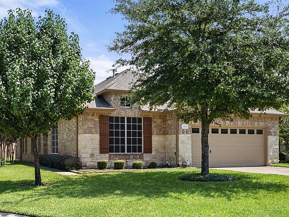 Gorgeous stacked stone front elevation.