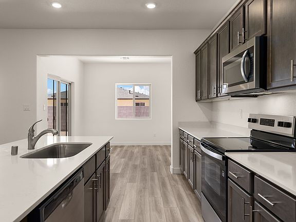 Each kitchen comes with stainless-steel appliances included.