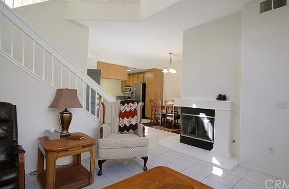 Living Room to the kitchen