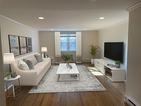 Virtually staged living room