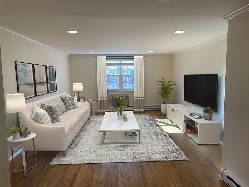 Virtually staged living room