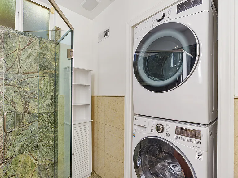 Large washer and dryer.