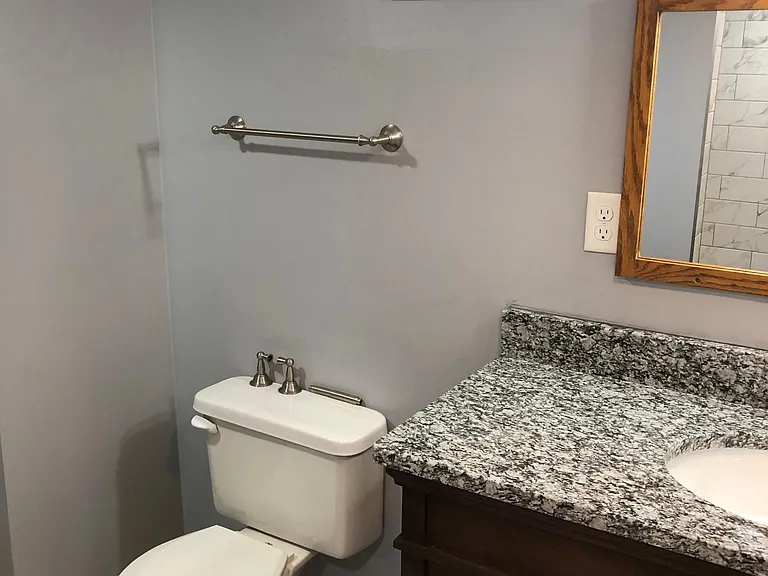 New vanity & towel rack