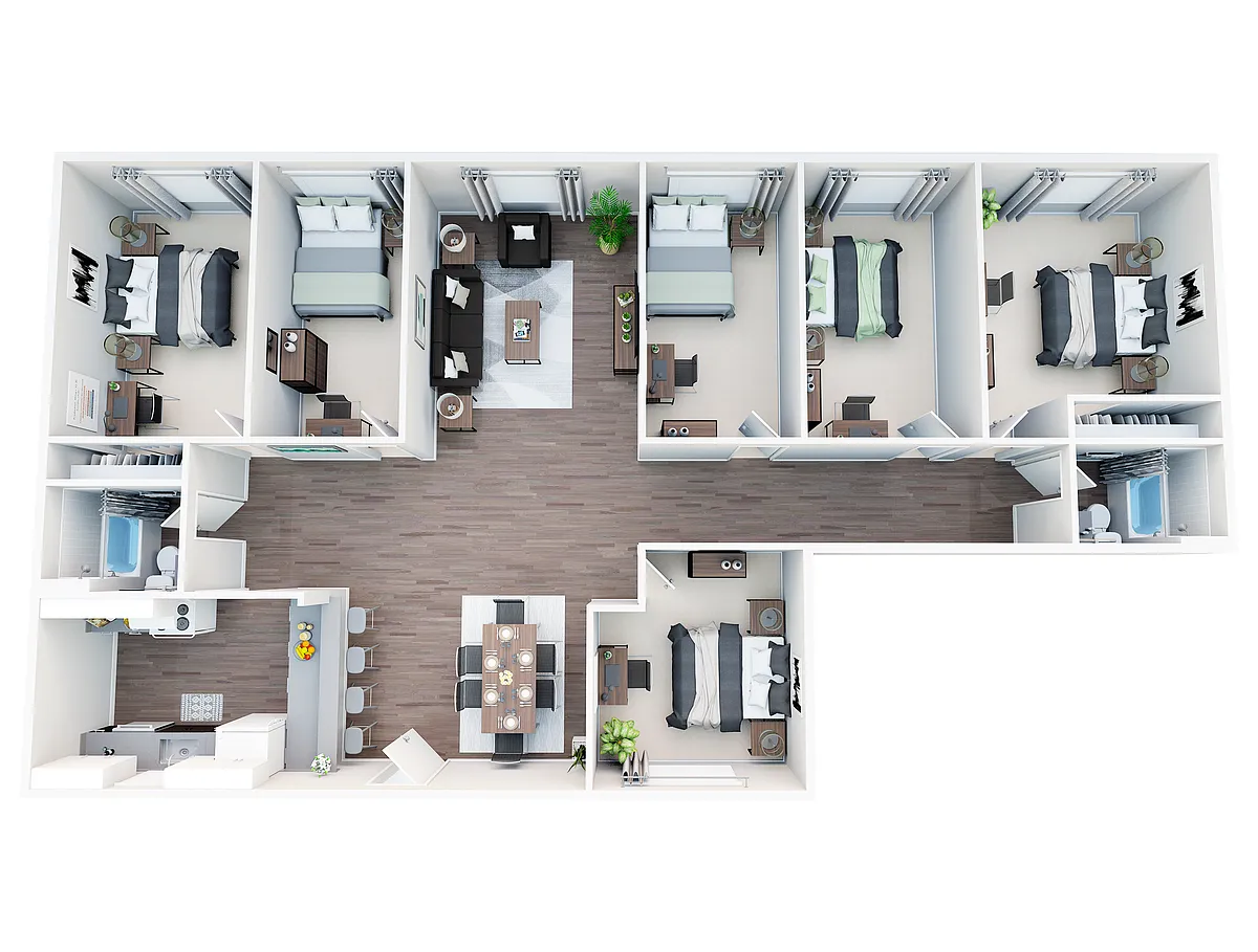 Floor plan 6X2