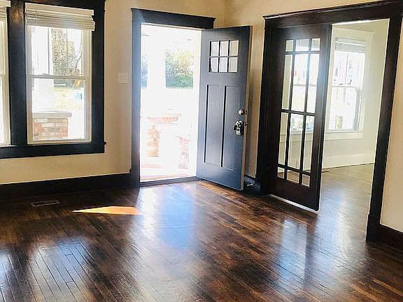 Refinished hardwood floor LR