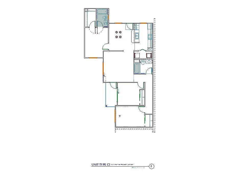 Floor plan C3 3Bx3B Third Floor