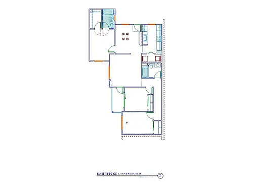 Floor plan C4 3Bx2B Third Floor
